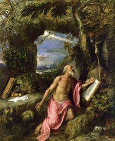 Penitent Saint Jerome, ca. 1575. Creator: Titian (1488-1576).