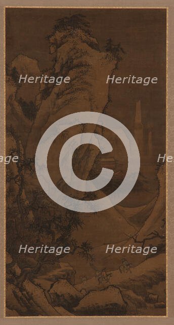 Two Riders Searching for Plum Blossoms, Ming dynasty, 16th century. Creator: Unknown.