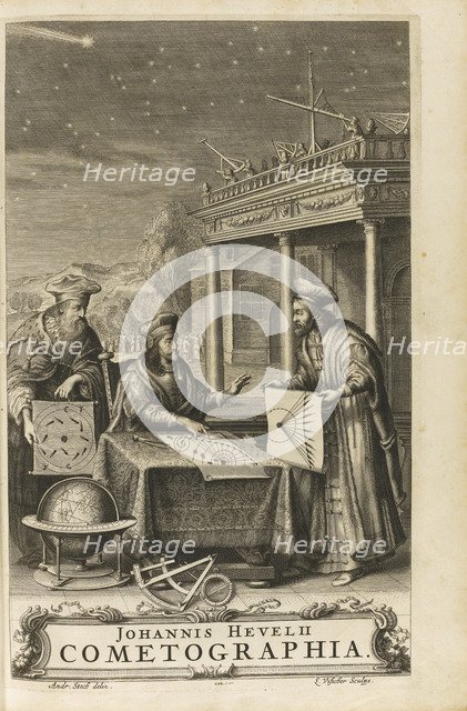 Cometographia. Frontispiece, 1668. Artist: Hevelius, Johannes (1611-1687)