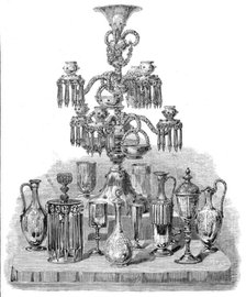 The International Exhibition: group of glass by Powell and Sons, 1862. Creator: Unknown.