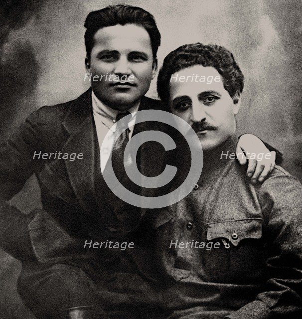 Sergei Kirov (1886-1934) and Sergo Ordzhonikidze (1886-1937), 1922.