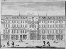 View of the Mercers' Company Hall and Chapel, Cheapside, City of London, 1690. Artist: Anon