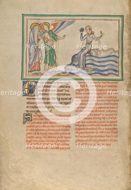 The Great Harlot of Babylon; Dyson Perrins Apocalypse, about 1255-1260. Creator: Unknown.