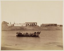 View of the Temple of Luxor. Luxor, East Bank, between 1860 and 1903. Creator: Antonio Beato.
