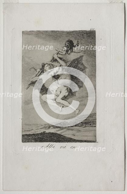 Caprichos: There It Goes.. Creator: Francisco de Goya (Spanish, 1746-1828).