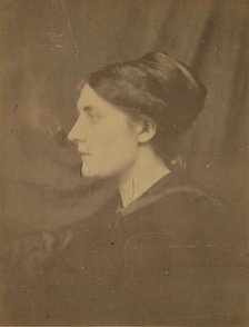 [Unidentified Woman in Profile], 1866-68. Creator: Julia Margaret Cameron.