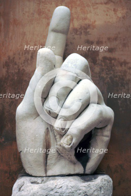 Hand from a colossal Roman statue, 3rd century BC. Artist: Unknown