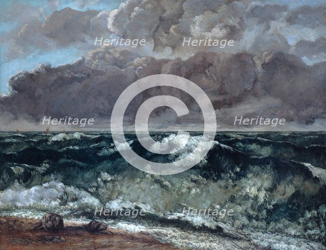 The Wave, 1867-1869. Artist: Courbet, Gustave (1819-1877)