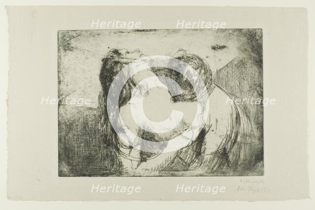 The Bite, 1914. Creator: Edvard Munch.