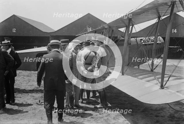 French Army aviators at Mineola, between c1915 and c1920. Creator: Bain News Service.