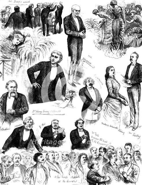 Complimentary Dinner to Mr. Henry Irving at St. James's Hall, 1883. Creator: R. Taylor.