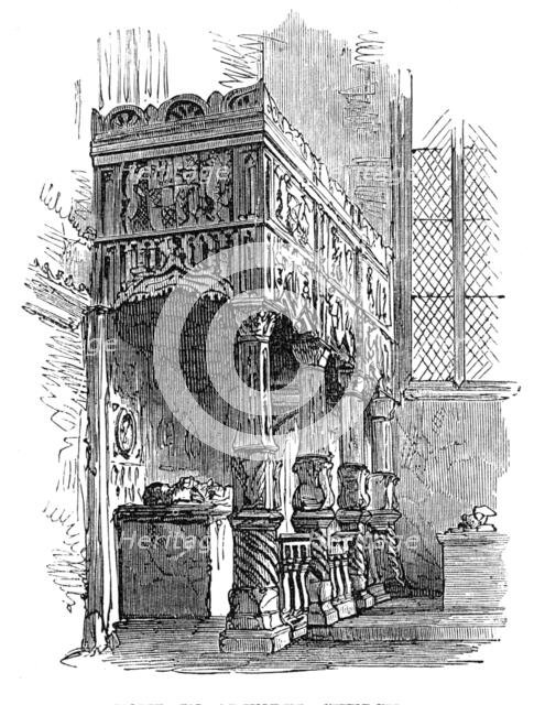 Tomb in Arundel Church, Sussex, 1872. Creator: Unknown.