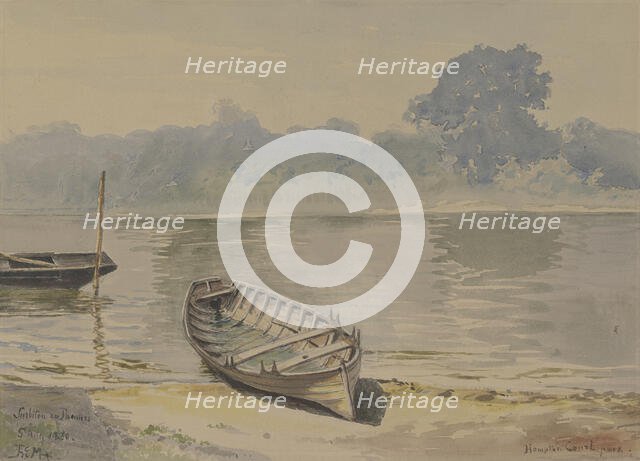 From Hampton Court Park, 1880. Creator: Ernst Morgenstern.