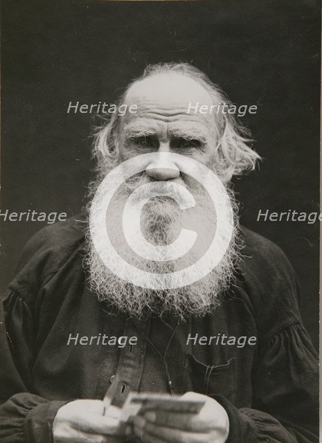 Portrait of the author Count Lev Nikolayevich Tolstoy (1828-1910).