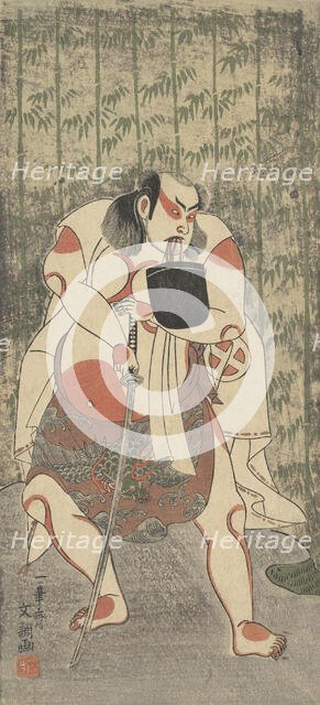 The Actor Otani Hiroji III, Armed with a Sword, ca. 1769. Creator: Ippitsusai Buncho.