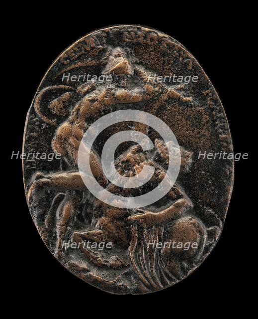 Mars Battling the Constellation Centaurus [reverse], model 1601, cast possibly before 1610. Creator: Nicolas Guinier.
