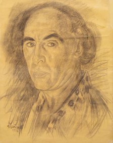 Self-Portrait, 1936. Creator: Manievich (Manevich), Abraham (Abram) (1883-1942).