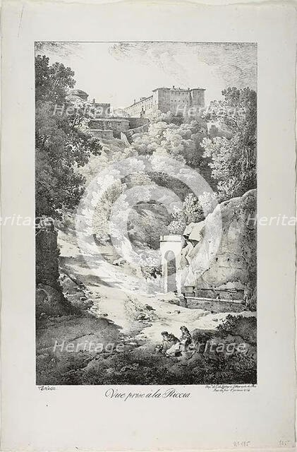 View from La Riccia, 1817. Creator: Claude Thiénon.