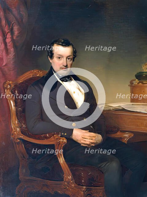 The textile manufacturer Hermann Todesco (1791-1844), 1844. Creator: Franz Schrotzberg.