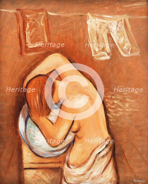 Washing Hair, around 1934. Creator: Mikulas Galanda.