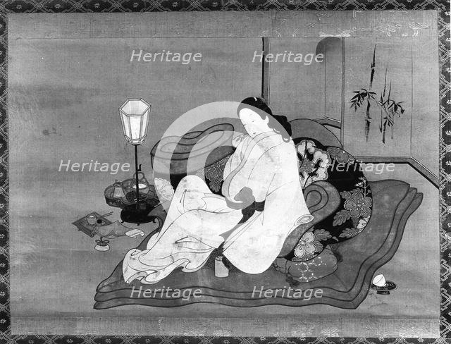 A Lady in Bed, 18th century. Creator: Unknown.