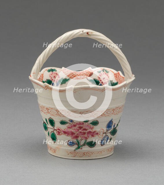 Basket, Staffordshire, 1750/65. Creator: Staffordshire Potteries.