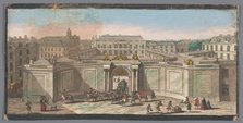 View of Hôtel de Soubise in Paris, 1700-1799. Creators: Anon, Jacques Rigaud.
