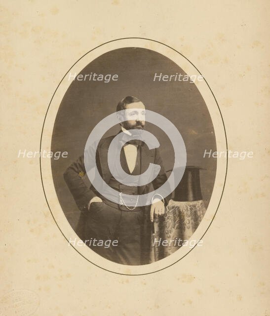 Portrait of a Man, about 1858-1868. Creator: Charles De Forest Fredricks.