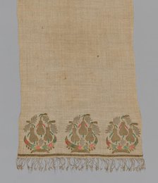Towel/Napkin, Turkey, 1850/1900. Creator: Unknown.