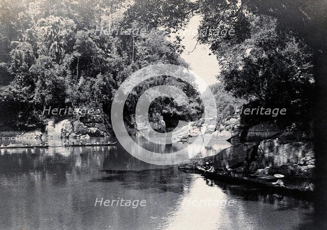 Sarawak: the Rejang River at the head of the Great Rapid, c1900. Creator: Unknown.