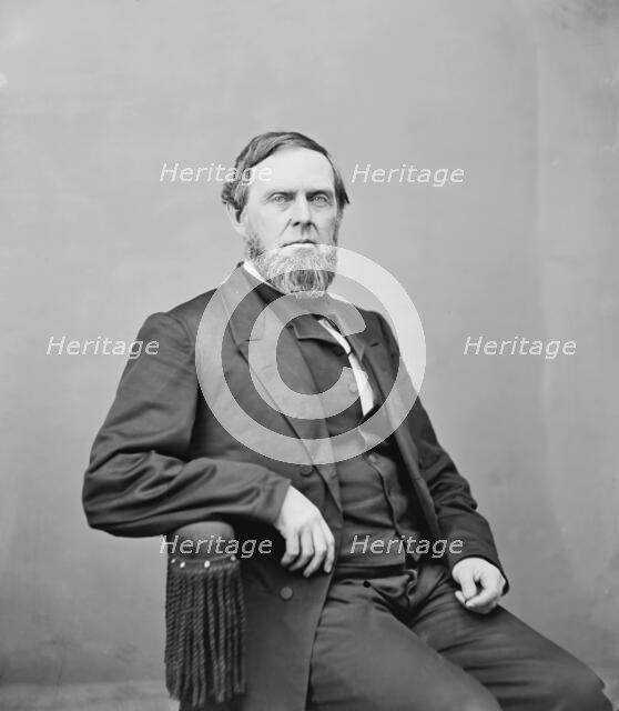 Senator James Harlan of Iowa, between 1865 and 1880. Creator: Unknown.