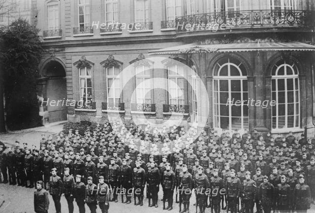 President's Paris Guard, 1918. Creator: Bain News Service.