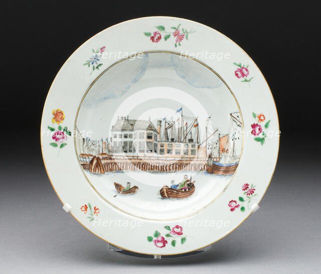 Soup Bowl, Jingdezhen, c. 1750. Creator: Jingdezhen Porcelain.