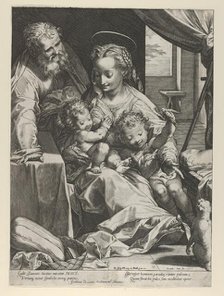 The Holy Family, 1577. Creator: Cornelis Cort.