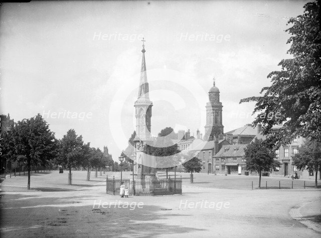 View of the Horsefair Cross, Banbury, Oxfordshire, c1860-c1922.  Artist: Henry Taunt