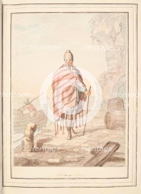 Bochinese Venice, leaf from 'A Collection of Dresses by David Allan Mostly from Nature', 1776. Creator: David Allan.