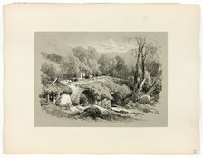 South Brent, Devon, from Picturesque Selections, 1860. Creator: James Duffield Harding.
