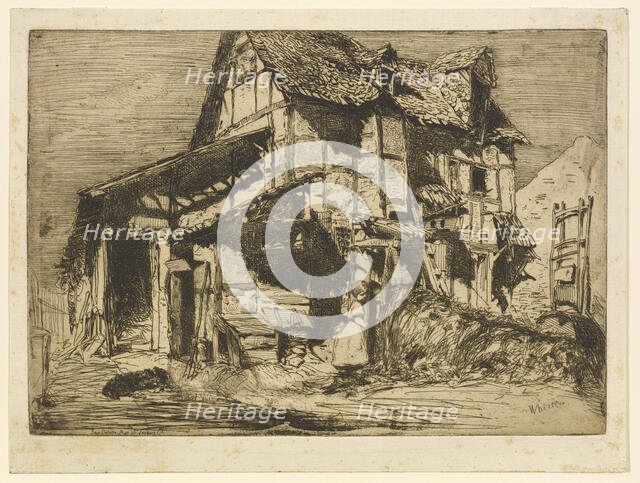 The Unsafe Tenement, 1858. Creator: James Abbott McNeill Whistler.