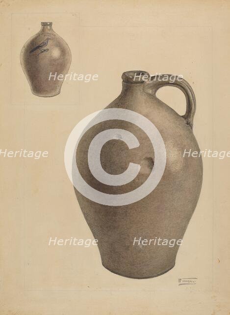 Jug, c. 1938. Creator: Frank Fumagalli.