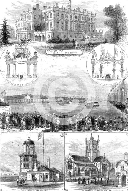 Visit of the Prince and Princess of Wales to Liverpool, 1881. Creator: Unknown.