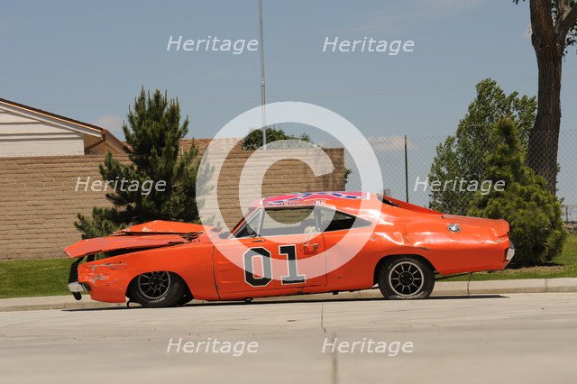 Dukes of Hazzard crashed. Artist: Simon Clay.