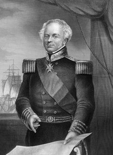 Admiral Thomas Dundas (d1841), British naval officer of the Napoleonic Wars, 1857.Artist: DJ Pound