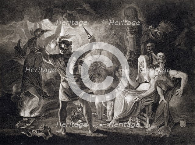 Macbeth, the three witches and Hecate, 1805. Artist: John Boydell