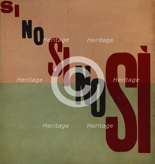 Parole in libertà, 1932. Creator: Marinetti, Filippo Tommaso (1876-1944).