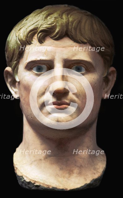 Bust of the Roman Emperor Augustus, 1st century BC. Artist: Unknown.