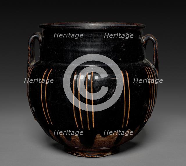 Jar with Handles and Vertical Ribs, 1271-1368. Creator: Unknown.