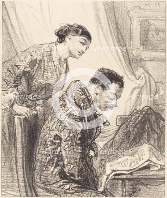 Discussion of Budget. Creator: Paul Gavarni.