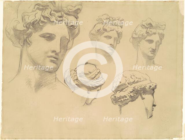 Studies for "Apollo and the Muses", c. 1921. Creator: John Singer Sargent.