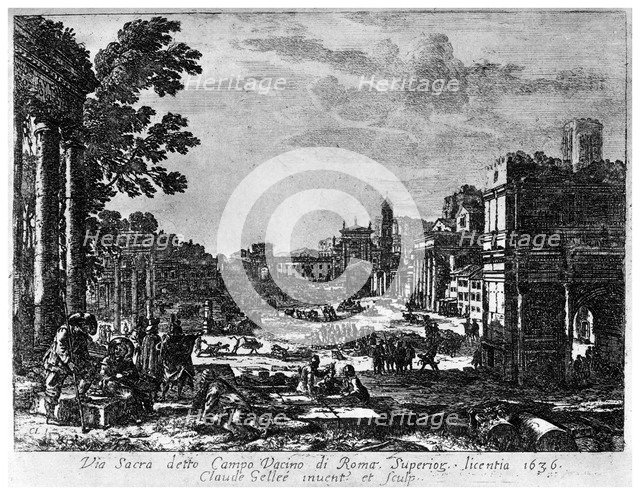 'Campo Vacino', c1620-1680 (1924). Artist: Claude Lorrain