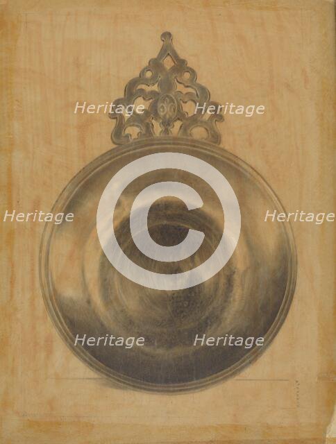 Pewter Porringer, c. 1937. Creator: Harry Goodman.